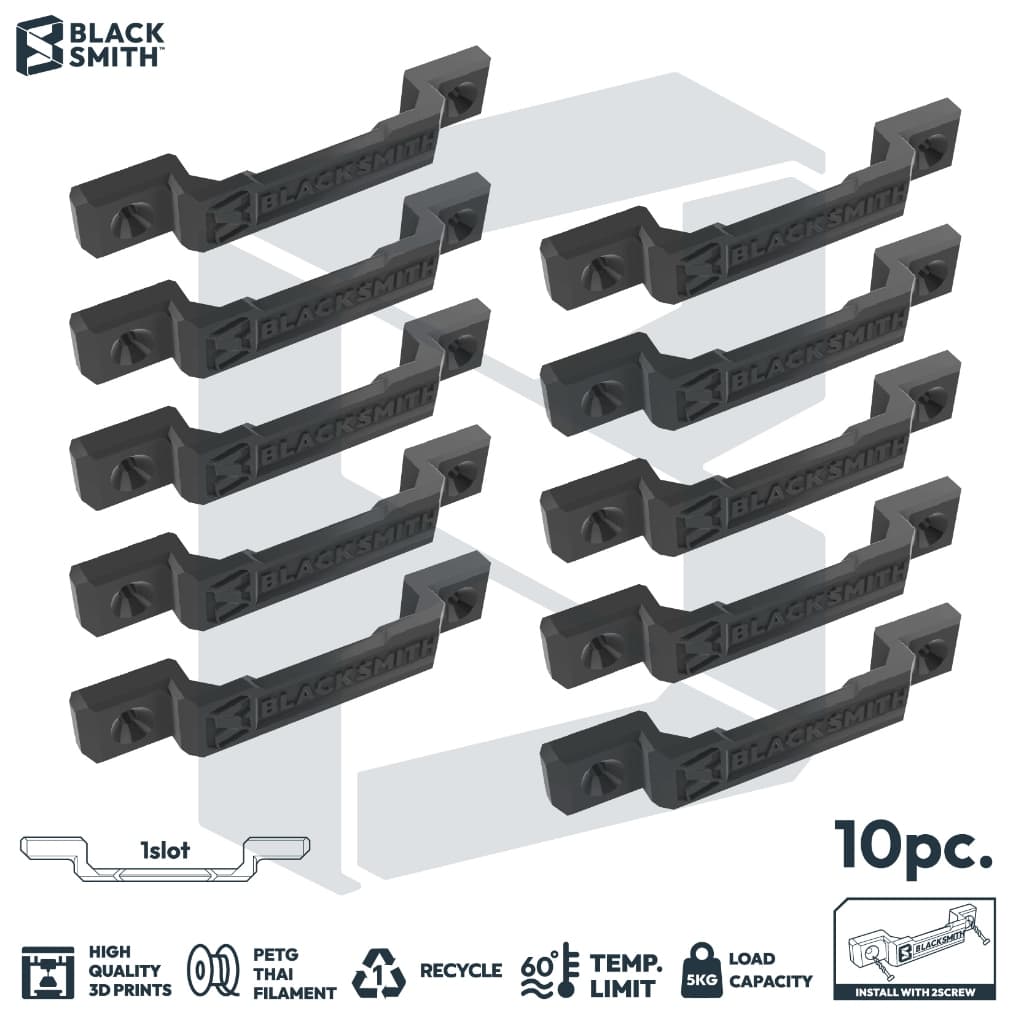 ตัวเสียบคาดอุปกรณ์ช่างอเนกประสงค์ Tape Measure Rack จัดเก็บเครื่องมือช่างเป็นระเบียบ - BlackSmith 1ช่อง (10ตัว),เหลือง Yellow